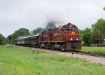 An excursion train departs Springdale for points South 
